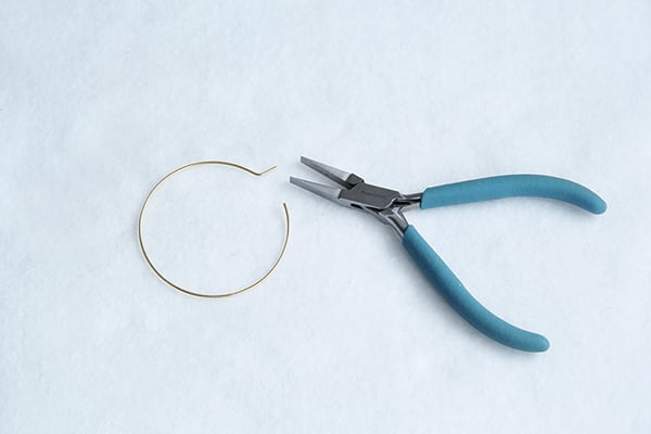 hoop earring heart plier bend