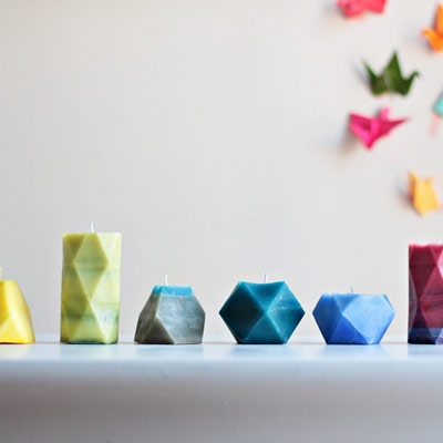 How to Make Faceted Candles