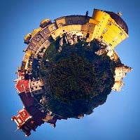 Using Polar Coordinates to Turn Landscapes into Planets and More