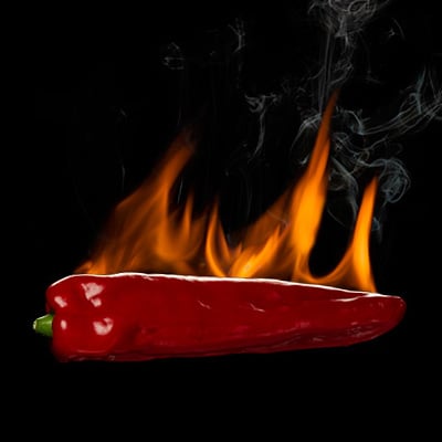 Shooting a Red Hot Chili Pepper: Flaming Food Photography