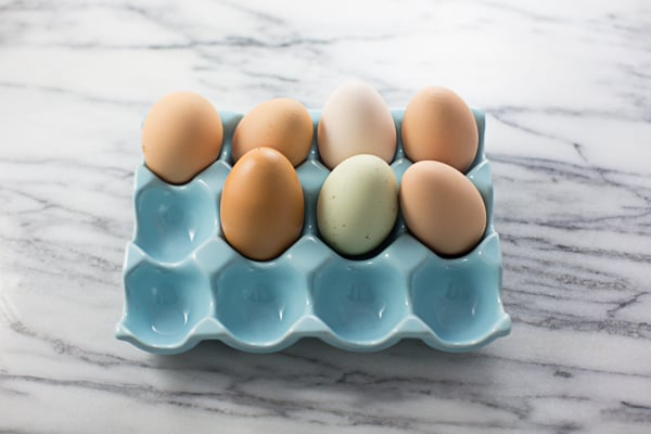 I wanted the marble slab the eggs were sitting on to be seen, so I positioned myself to shoot from above. I used my 50mm lens set at f/3.2 at ISO 320 and 1/125.