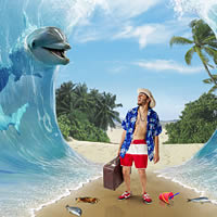 Erstellung der Surrealistischen Fotomanipulation „Trennung des Meers“ 