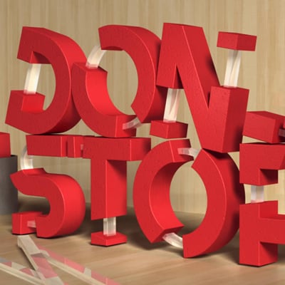 Crear un Efecto de Texto 3D de goma y de cristal en Photoshop CS6