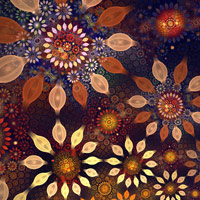 50 hermosas flores fractales