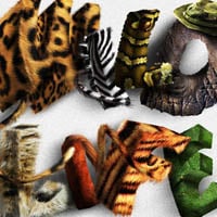 Create Animal Textured Typography