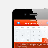 Create a Mobile Calendar App in Photoshop