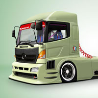 Erstellen Sie einen gepimpten Truck mit Photoshop und Point and Shoot Fotos