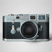 Wie zeichnet man eine Leica Kamera in Photoshop