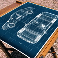 Create a Realistic Blueprint Image From a 3D Object