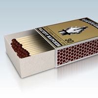 Eine markante Streichholzschachtel in Photoshop rendern