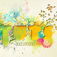 Tipografía dinámica de acuarela empotrada en Photoshop