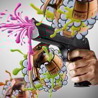 Splattered Vector and Photography Mash Up