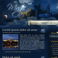 Erstellen Sie ein thematisches Web Design Magic Night von Scratch in Photoshop