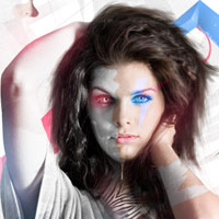 Diseña una ilustración colorida utilizando motivos y formas