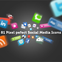 81 Pixel perfect Social Media Icons