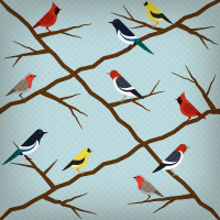 How to Create a Seamless Bird Pattern with Retro Touch in Illustrator