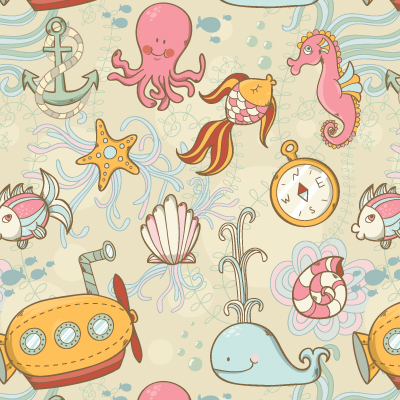 Create a Summer Underwater Seamless Pattern in Adobe Illustrator