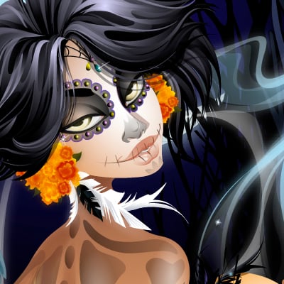 Erstellen Sie eine gespenstische Dia De Los Muertos-Illustration mit Adobe Illustrator