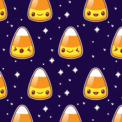 How to Make a Quick Kawaii Candy Corn Pattern for Halloween
