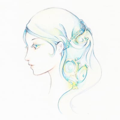 How to Draw a Soft, Dreamy, Profile Illustration With Color Pencils