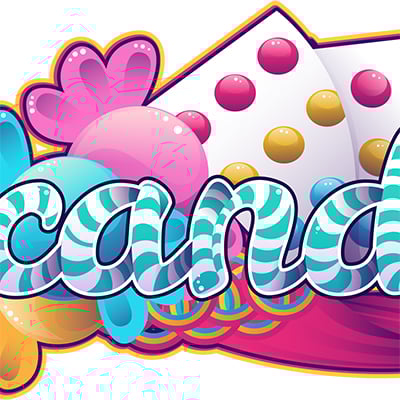 How to Create a Candy Striped Text Treatment with Colorful Candy Accents