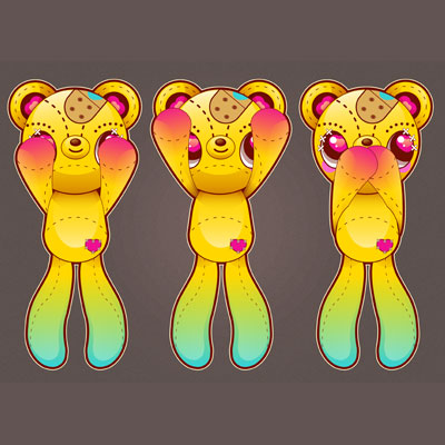How to Vector Three Wise Teddy Bears Without the Pen Tool in Illustrator