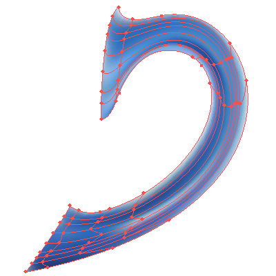 Trabajar con formas irregulares en malla de degradado en Adobe Illustrator