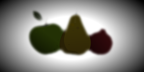 silhouette with feathering