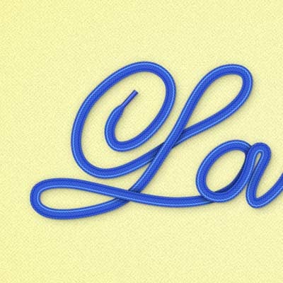 Verwenden Sie Musterpinsel, um einen Schnürsenkel-Text-Effekt in Illustrator zu erstellen