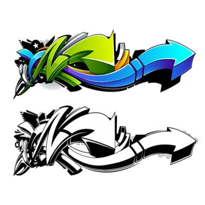 Create a Wild, Graffiti-Style Arrow Design in Adobe Illustrator