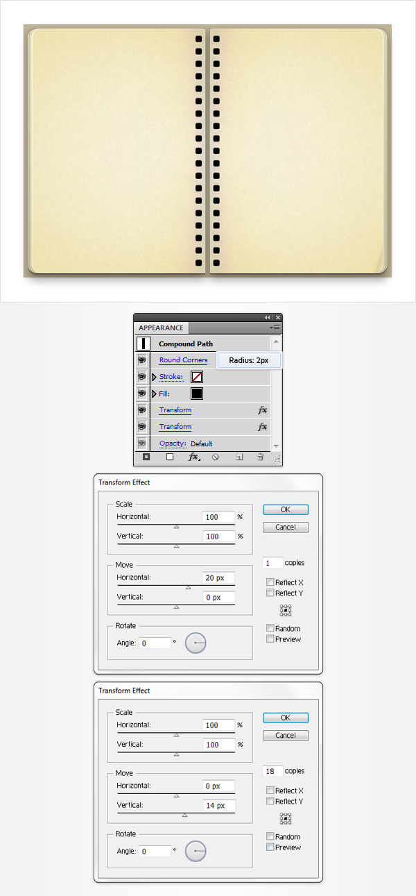 Vintage Notebook Illustration