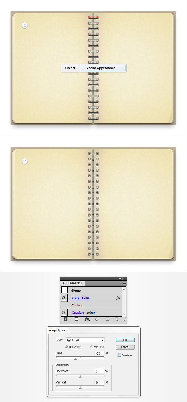 Vintage Notebook Illustration