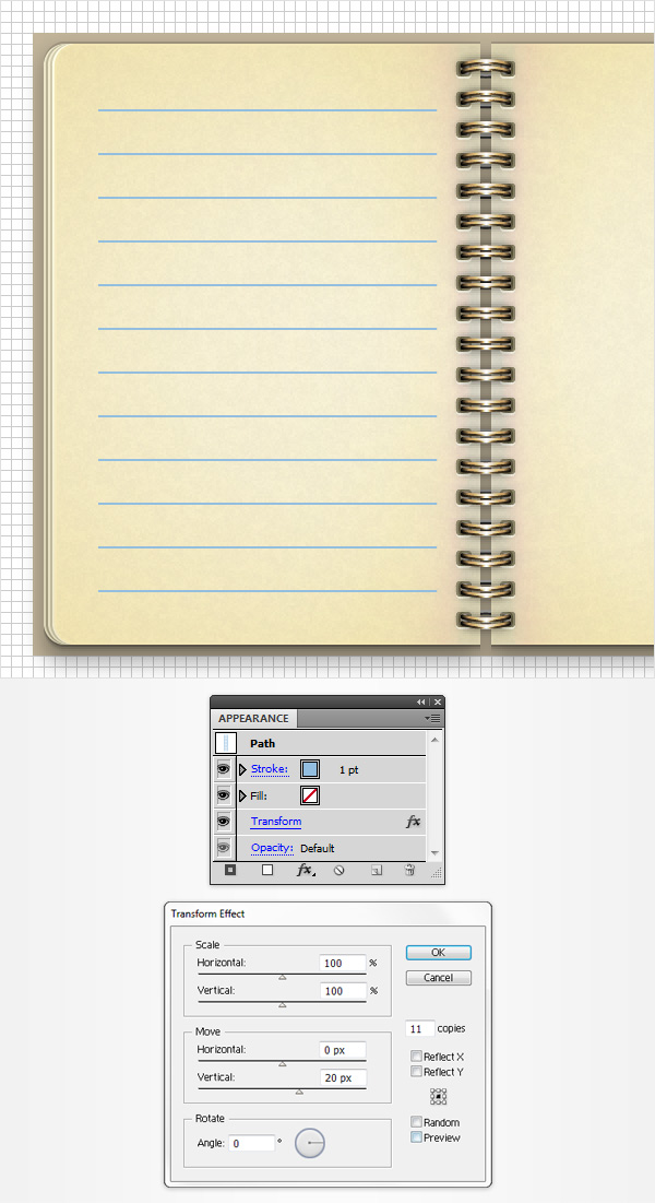 Vintage Notebook Illustration