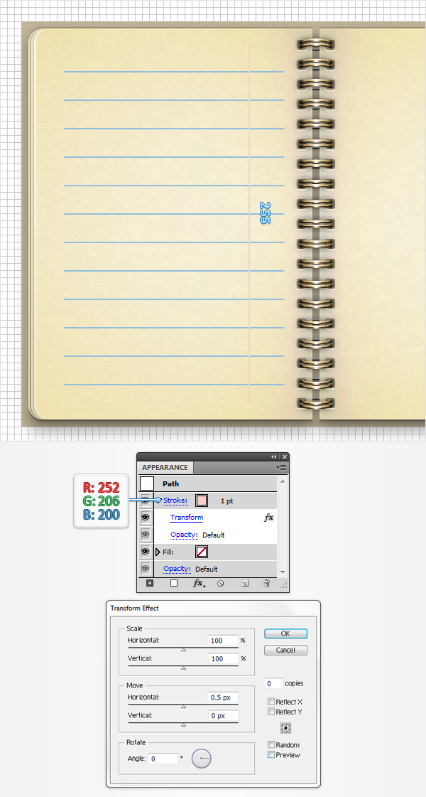 Vintage Notebook Illustration