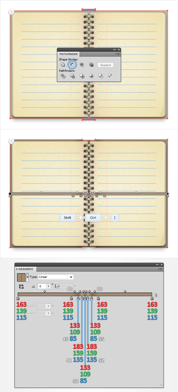 Vintage Notebook Illustration