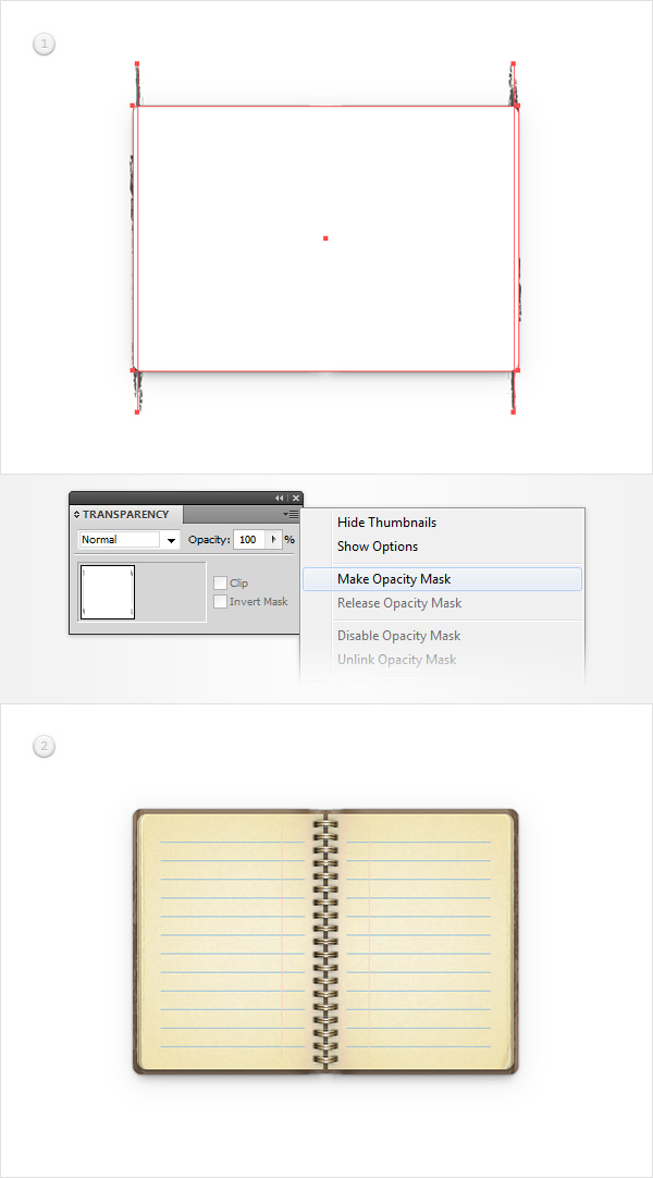 Vintage Notebook Illustration