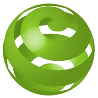 Envuelve una cinta alrededor de una esfera usando el Giro 3D