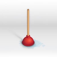 Create a Detailed Toilet Plunger Illustration