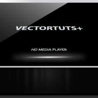 How to Illustrate a Vector, HD Media Player