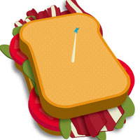 Machen Sie ein köstliches Sandwich mit einfachen 3D-Illustrationstechniken