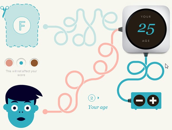 Slavery Footprint chooses a non-literal route to illustrate the site using brightly colored cartoon-style illustrations