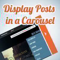 Displaying Posts in a Carousel