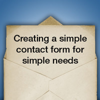Creating a Simple Contact Form for Simple Needs