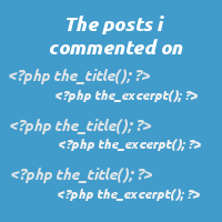 Creating a Custom 'The Posts I Commented On' Loop