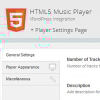 HTML5 WordPress Music Player & Settings Page Integration