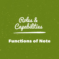 Roles y capacidades de WordPress: Funciones de nota