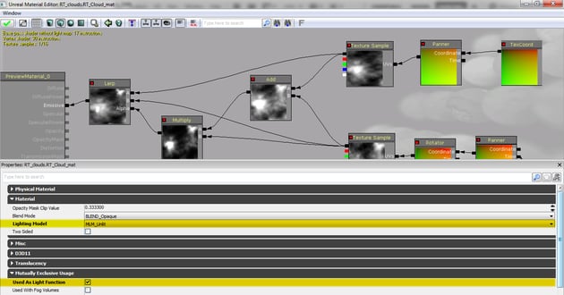 Tutorial Dynamic Cloud Shadows in UDK