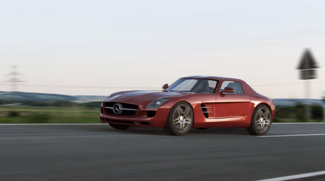 Cgtuts+ Mercedes-Benz SLS AMG artist Render critique