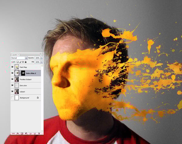 How to Mold Paint Splatter to a Face in Photoshop | Envato Tuts+