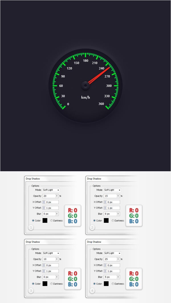 Create a Simple Speedometer Illustration in Adobe Illustrator | Envato ...